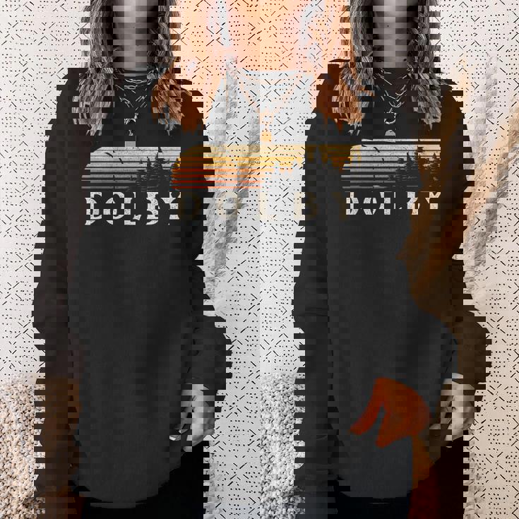 ドルビー、Me ヴィンテージ エバーグリーン サンセット 80年代レトロ スウェットシャツ 彼女への贈り物