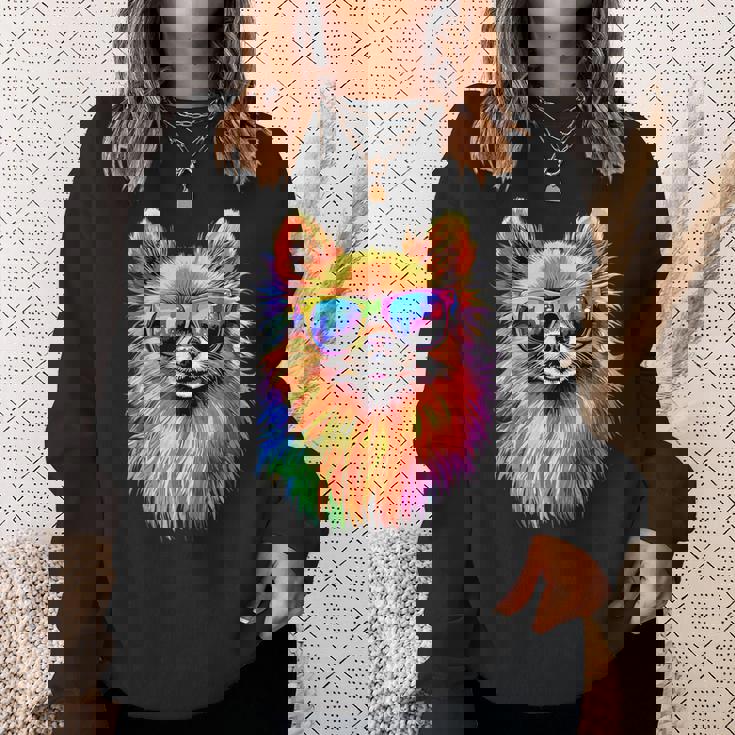 ドワーフ・スピッツ ポメラニアン ポム・スウィート・ジャーマン・スピッツ スウェットシャツ 彼女への贈り物