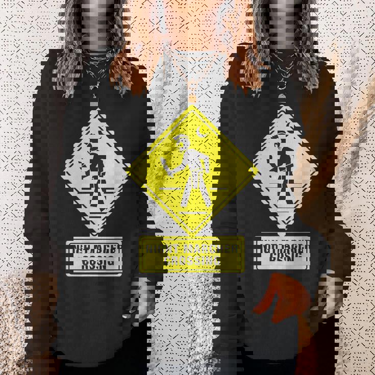 ナイトマーチャークロッシングハワイゴースト面白い スウェットシャツ 彼女への贈り物