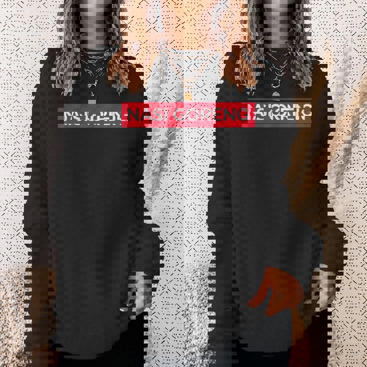 ナシ・ゴレンおもしろ スウェットシャツ 彼女への贈り物