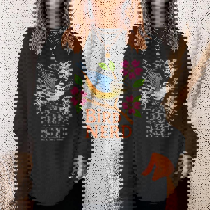 ナツハッチ 鳥 オタク ハナミズキ 木 アート スウェットシャツ 彼女への贈り物