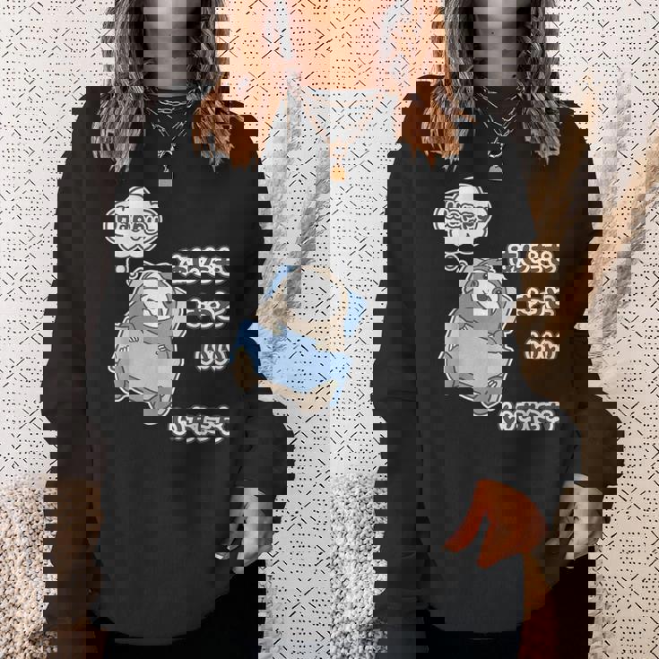 ナマケモノ さん『あしたも きっと いい いちにち』【どうぶつフレンズ】動物園の生き物 イラスト スウェットシャツ 彼女への贈り物