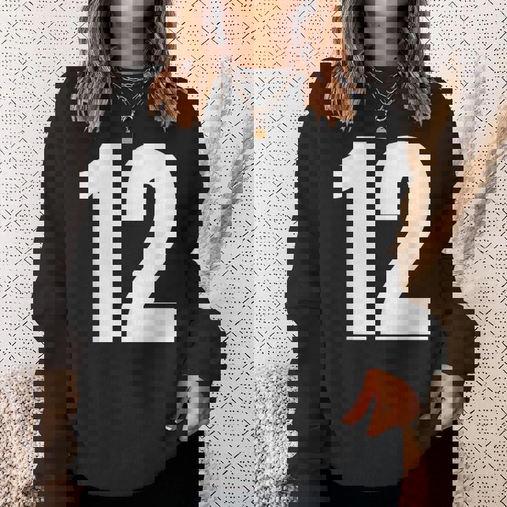 ナンバー12 シャツ。十二 スウェットシャツ 彼女への贈り物