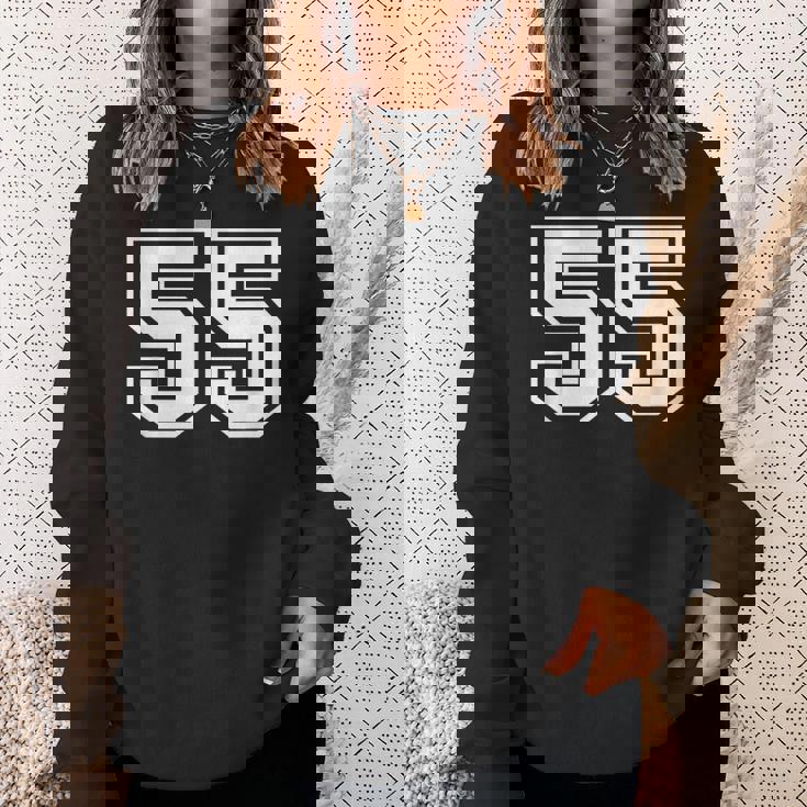 ナンバー55 スポーツジャージ ラッキーお気に入り番号 スウェットシャツ 彼女への贈り物