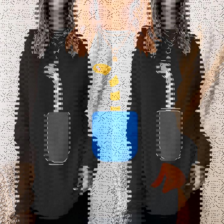 ニシキアナゴ（いん・ざ・ぽけっと）【どうぶつフレンズ】魚 水族館の生き物 かわいい 面白い 動物 チンアナゴ イラスト スウェットシャツ 彼女への贈り物