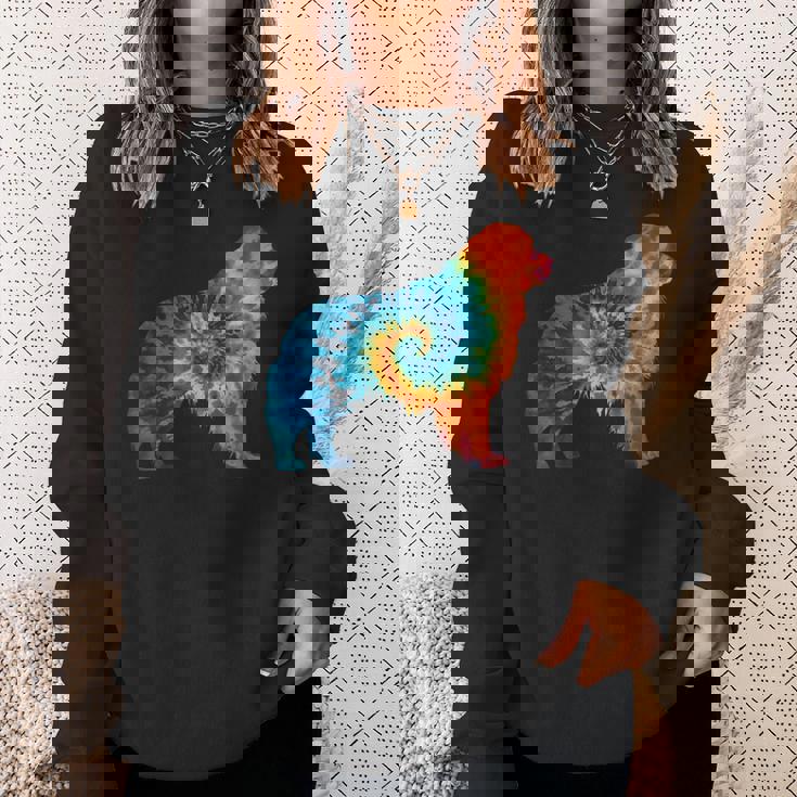 ニューファンドランド犬のレトロなデザイン スウェットシャツ 彼女への贈り物