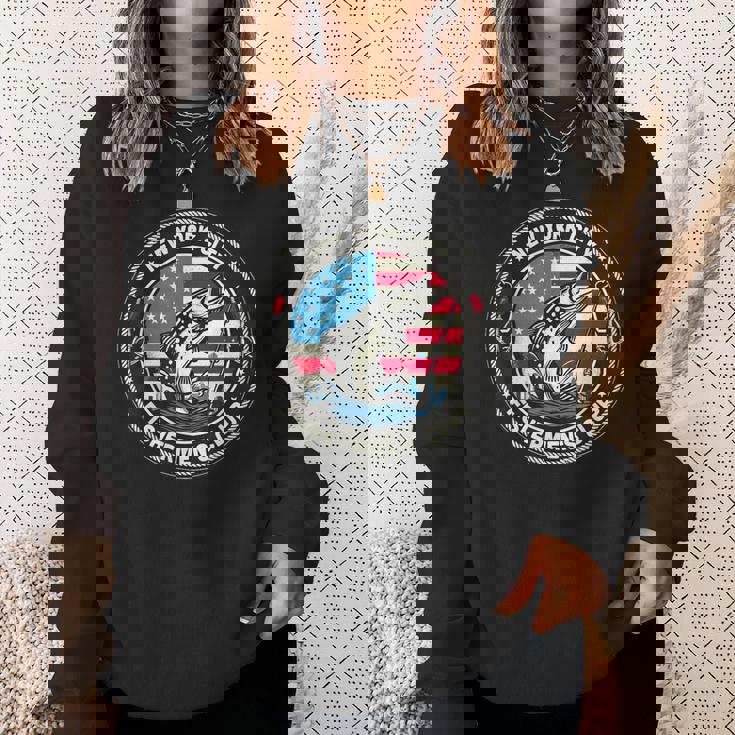 ニューヨーク市フィッシャーマンズクラブ アメリカ国旗釣り スウェットシャツ 彼女への贈り物