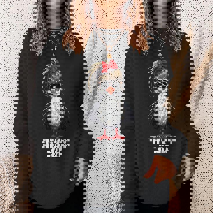 ニワトリ ママ 農業 農家 鶏牧場 面白い 鶏 スウェットシャツ 彼女への贈り物