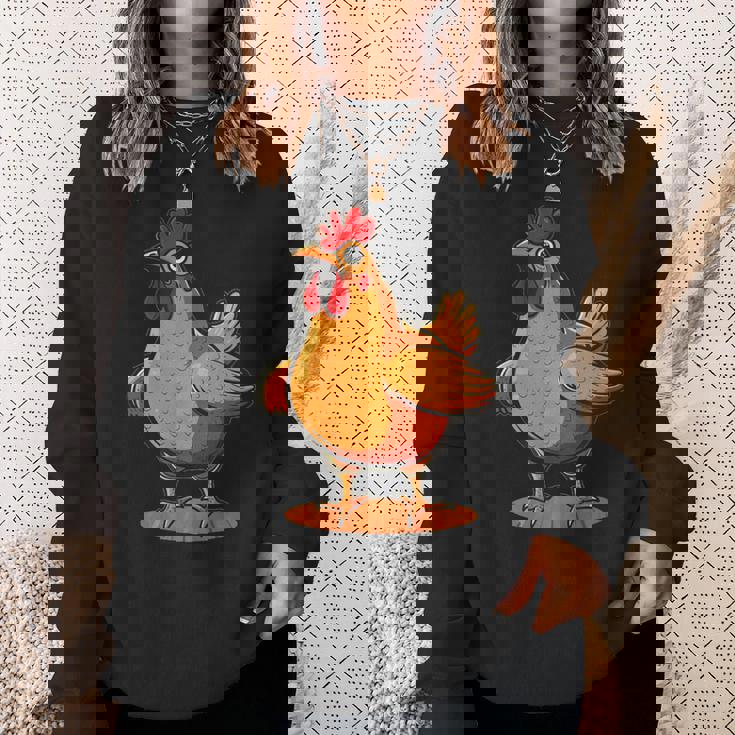 ニワトリとオンドリの胸のコスチューム スウェットシャツ 彼女への贈り物