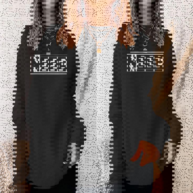 ニード・ウィード・ファニー 420 ガンジャ・ストーナー スウェットシャツ 彼女への贈り物