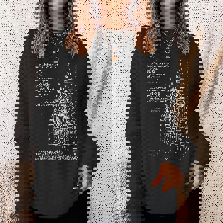 ノイシュヴァンシュタイン城 バイエルン ドイツ ドイツ語 英語 スウェットシャツ 彼女への贈り物