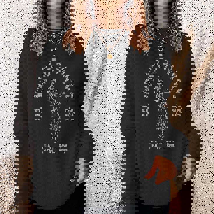 ノースショア ハレイワ ハワイフラ ヴィンテージスタイル スウェットシャツ 彼女への贈り物