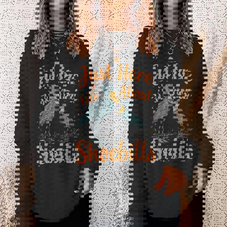 ハシビロコウについて話すだけ スウェットシャツ 彼女への贈り物