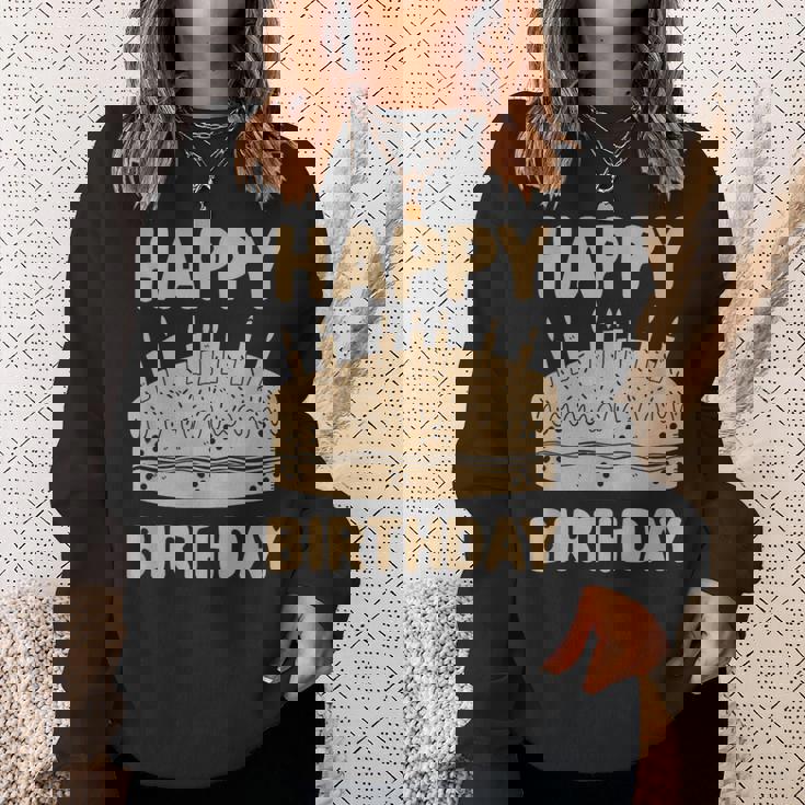 ハッピーバースデー-バースデーファニー スウェットシャツ 彼女への贈り物