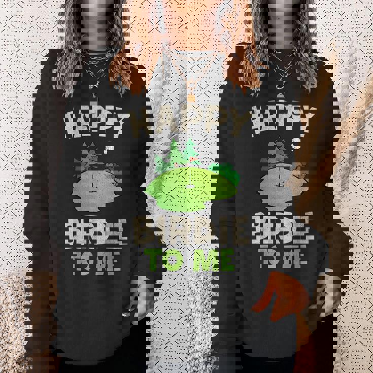 ハッピーバーディー ゴルフ 面白い ホール 文字入り メンズ おもしろ 面白い 服 オリジナル おもしろグッズ 文字 スウェットシャツ 彼女への贈り物