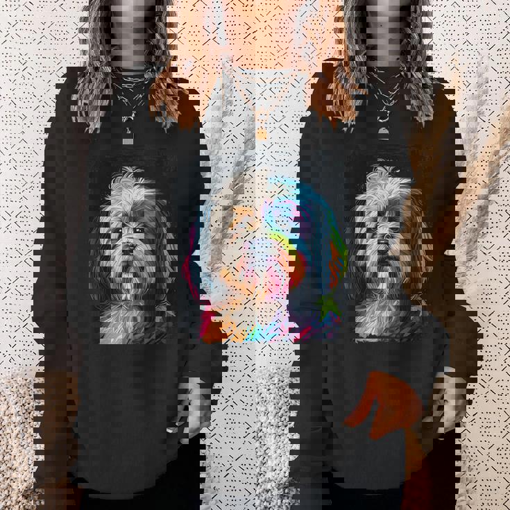 ハバニーズのアートワークを使用したハバニーズドッグオーナーデザイン。 スウェットシャツ 彼女への贈り物