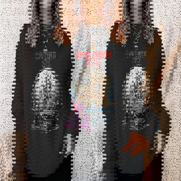 ハロウィン ナイト カウント ドラキュラ城 スウェットシャツ 彼女への贈り物