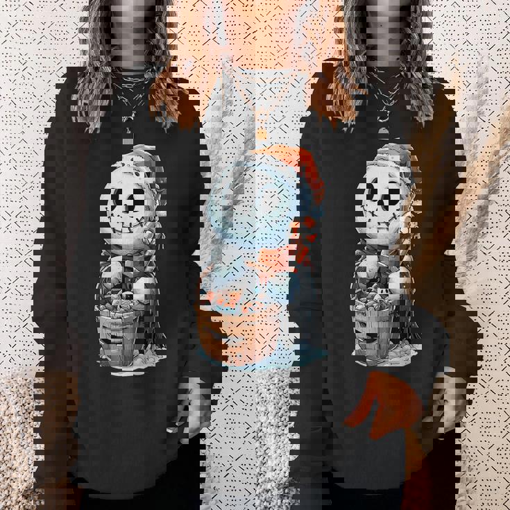 ハロウィン 雪だるま コスチューム ゴースト 動物 ブーー 不気味 スウェットシャツ 彼女への贈り物