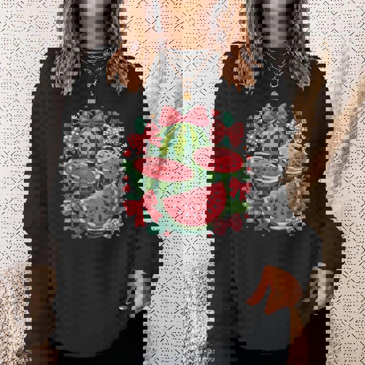 ハローサマー 2025 ガールズ スイカ おもしろバケーション キッズ スウェットシャツ 彼女への贈り物