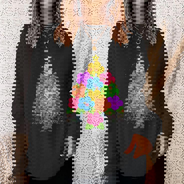 ハワイアン クリスマス ハイビスカス フラワー ツリー ハワイ トロピカル スウェットシャツ 彼女への贈り物