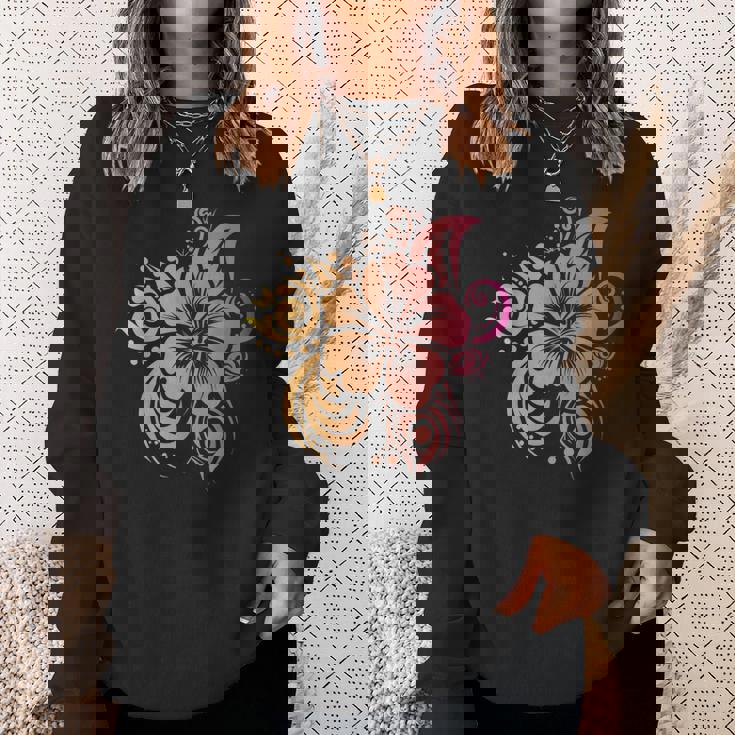 ハワイアン トライバル ハイビスカスシャツ ハワイアン トライバル スウェットシャツ 彼女への贈り物