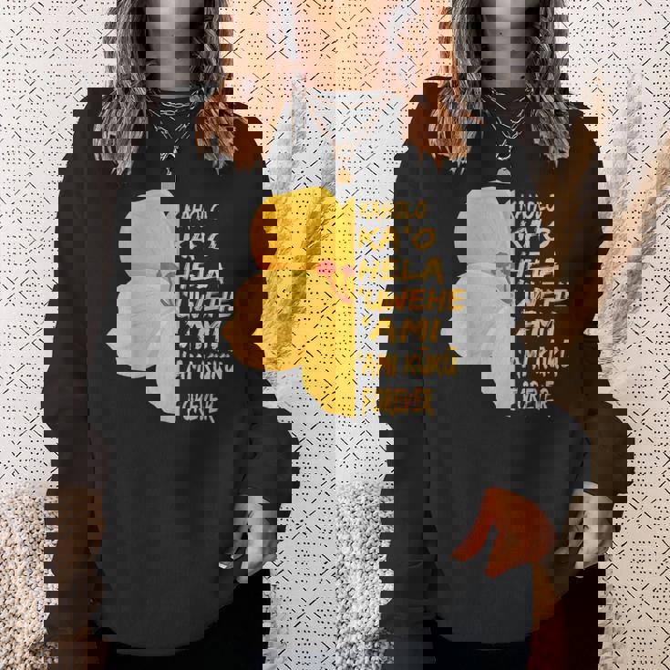 ハワイアン フラダンサー ワヒネ フラダンス ベーシック ステップ スウェットシャツ 彼女への贈り物