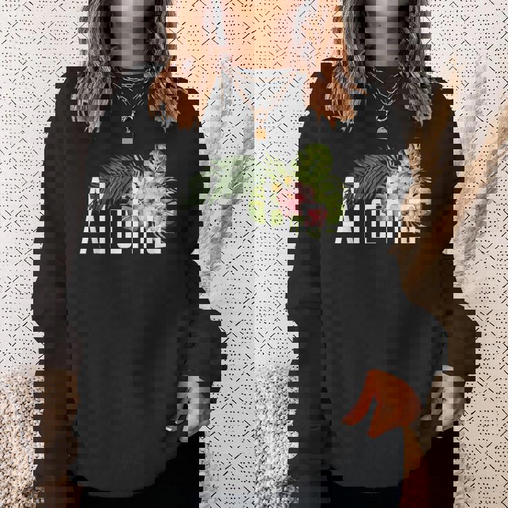 ハワイ島発アロハ フラワースピリットを感じる アロハ スウェットシャツ 彼女への贈り物