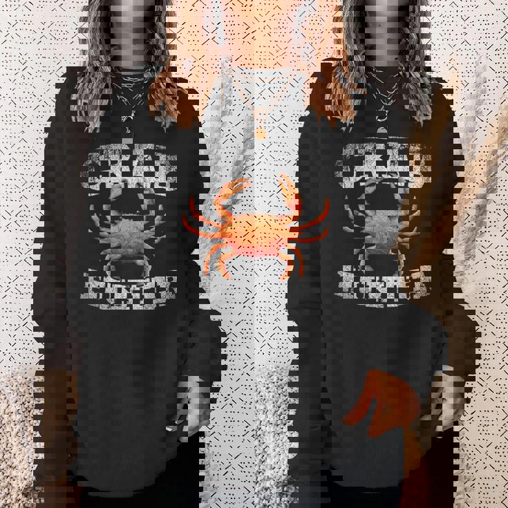 ハンティング メンズ ボーイズ キッズ カニ スウェットシャツ 彼女への贈り物