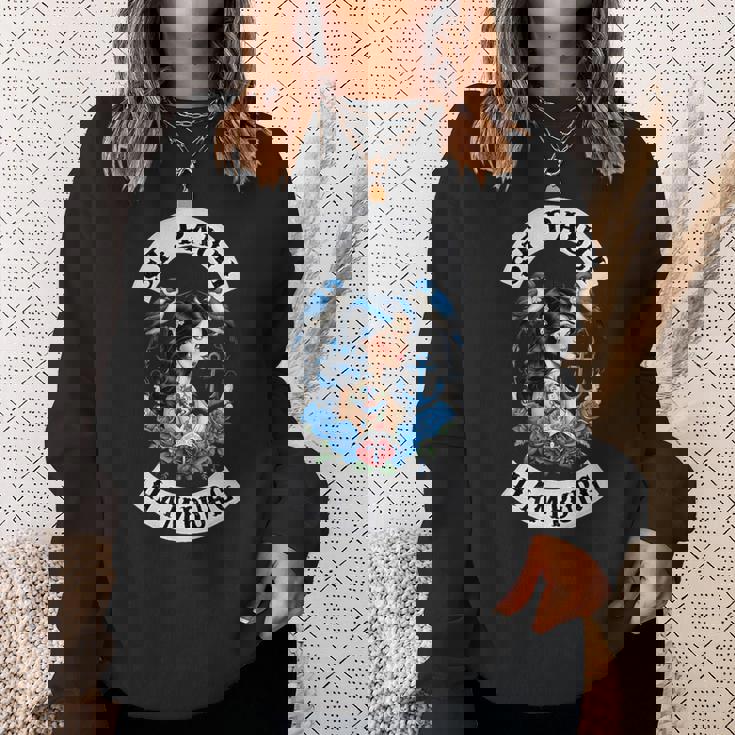 ハンブルク ザンクトパウリ レーパーバーン 港 セーラー タトゥー ガール スウェットシャツ 彼女への贈り物