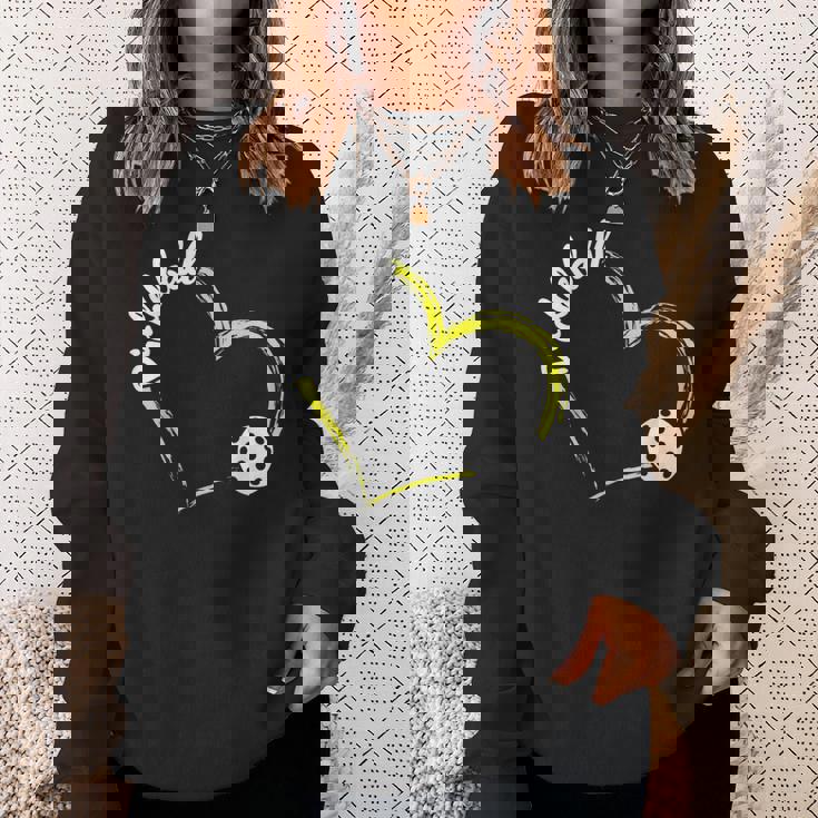 ハート ピックルボール ラブパドル スポーツ ピックルボール スウェットシャツ 彼女への贈り物