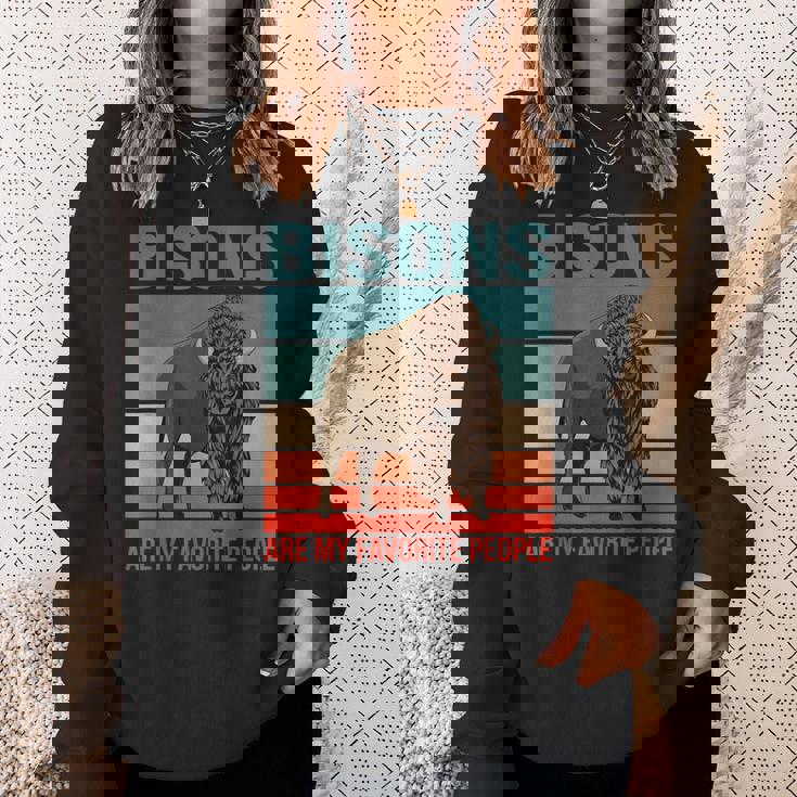 バイソン私の好きな人たち ウィズエント バイソン スウェットシャツ 彼女への贈り物