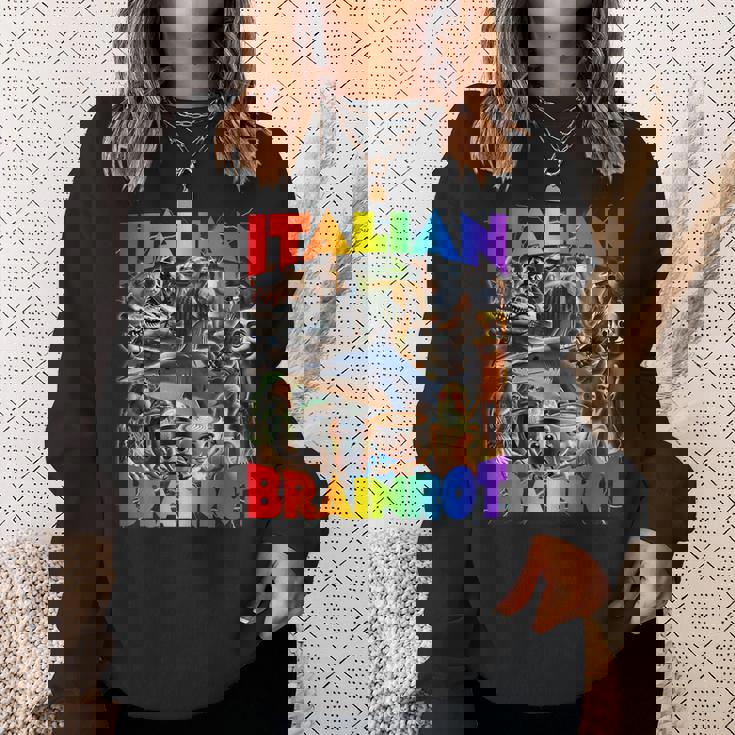 バイラルイタリアンブレインロットミーム-イタリアンブレインロット。 スウェットシャツ 彼女への贈り物