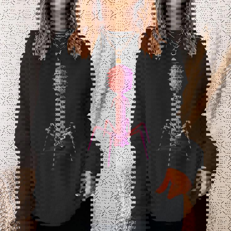 バクテリオファージ・ファージウイルス スウェットシャツ 彼女への贈り物