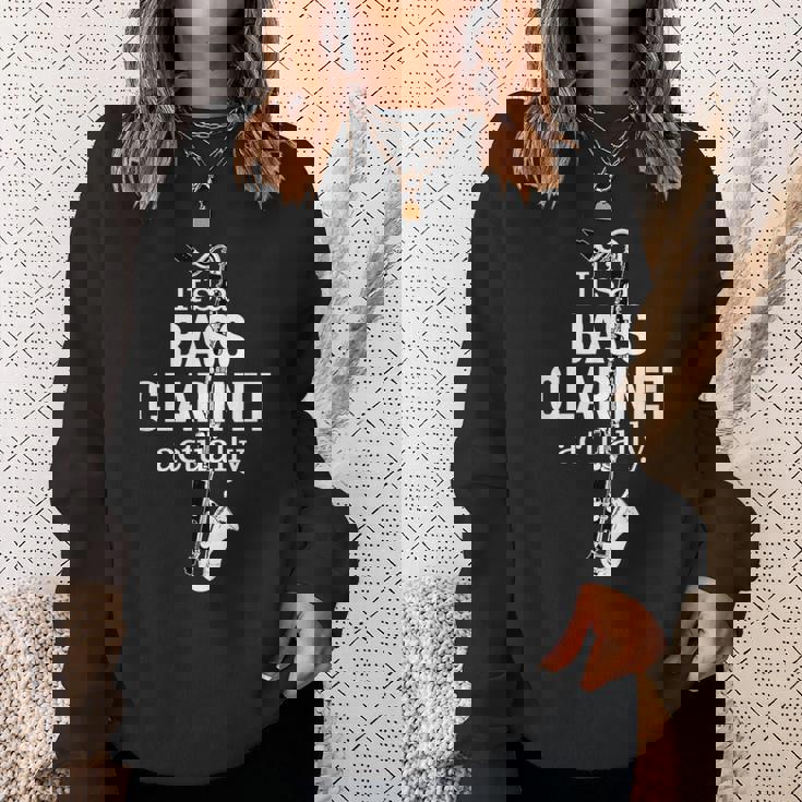 バスクラリネット奏者のためのクラリネットユーモア 面白いバスクラリネット Bass Clarinet スウェットシャツ 彼女への贈り物