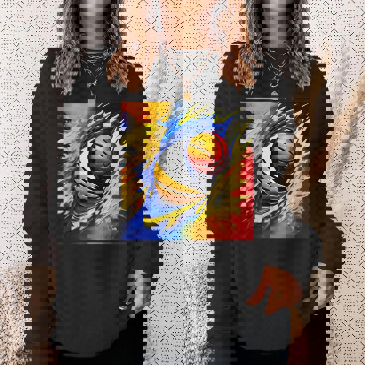 バスケットボール チーム スポーツ カラフル ボール バスケットボール愛好家 スウェットシャツ 彼女への贈り物