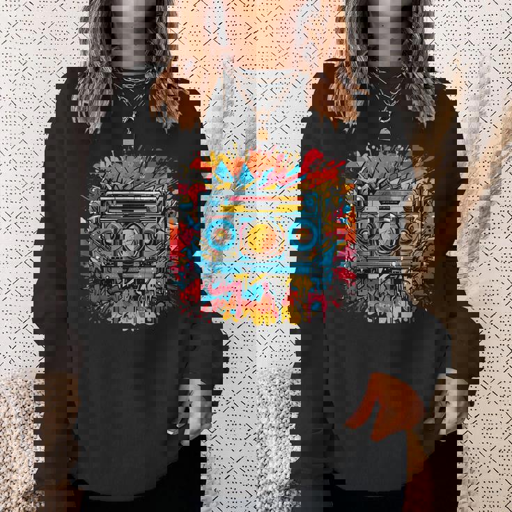 バスケットボール選手 アーバン グラフィック ノベルティ ビンテージアート スウェットシャツ 彼女への贈り物