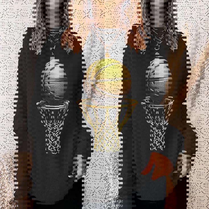 バスケットボール選手 クールトロフィー スポーツ愛好家 試合日 Bボール スウェットシャツ 彼女への贈り物