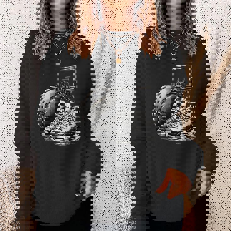 バスケットボール選手の夢 スニーカー ボール スラムダンク スウェットシャツ 彼女への贈り物