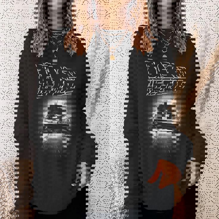 バック・トゥ・ザ・フューチャー デロリアン・フライング・アウェイ スウェットシャツ 彼女への贈り物