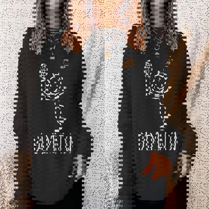 バドミントンプレーヤー バドミントンラケット シャトルコック バーディースポーツ スウェットシャツ 彼女への贈り物