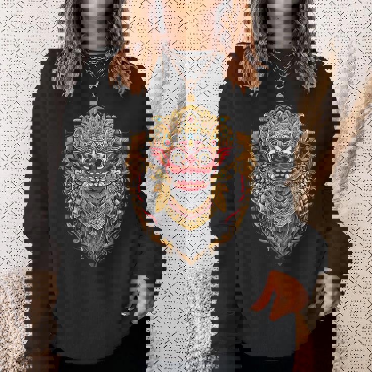 バリ島 バロンマスク バリの神話 邪悪な魔女 神殿 悪魔の女王 ガルダ 神 インドネシア 古い習慣 お土産 ウブド 伝統 スウェットシャツ 彼女への贈り物