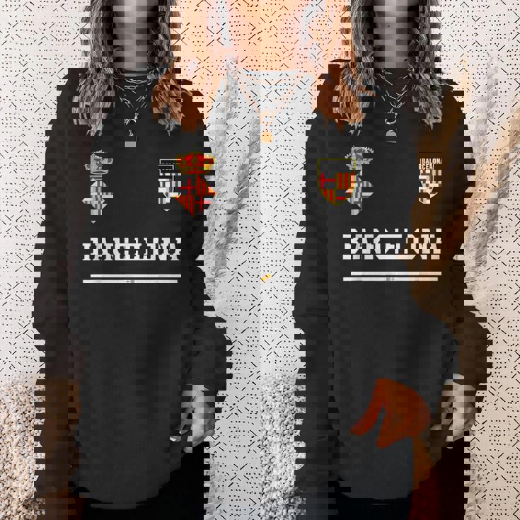 バルセロナ サッカースポーツ フラッグ フットボール スウェットシャツ 彼女への贈り物