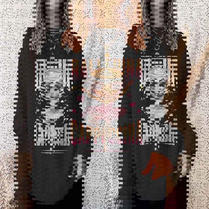 バレリーナ カプチーナ イタリアン ブレイン ロート ファニー カプチーノ ミーム スウェットシャツ 彼女への贈り物