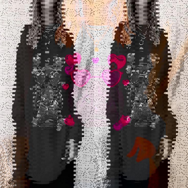 バレンタイン カバ シャツ かわいい カバ 動物 カバ 恋人 スウェットシャツ 彼女への贈り物