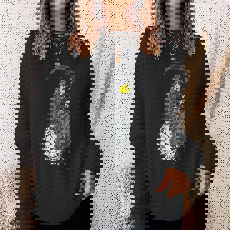 バンクシーの死神時計 スウェットシャツ 彼女への贈り物