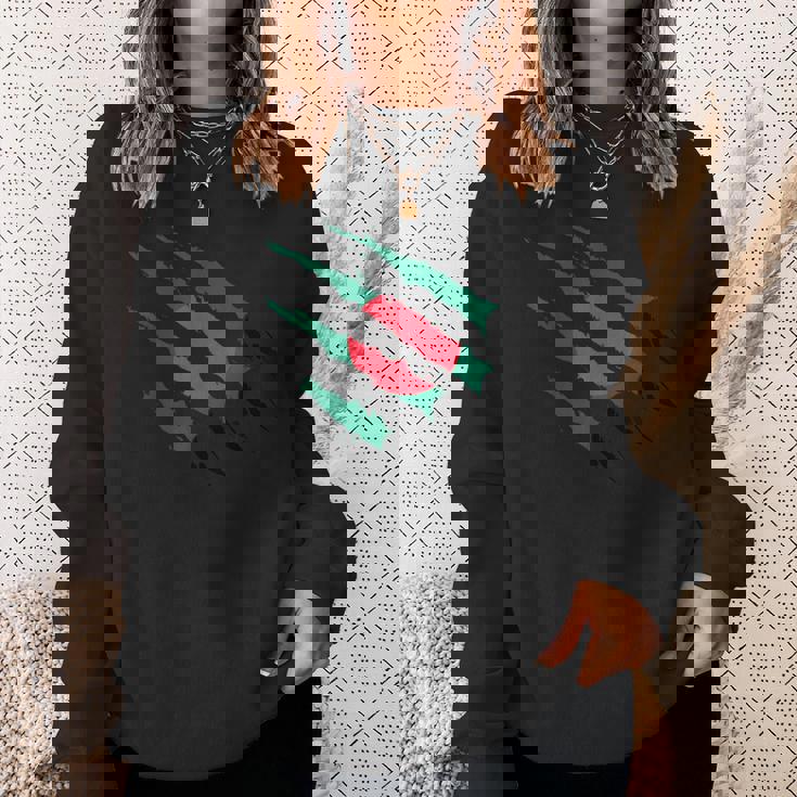 バングラデシュ国旗 バングラデシュ ルーツ 爪 バングラデシュ プライド スウェットシャツ 彼女への贈り物