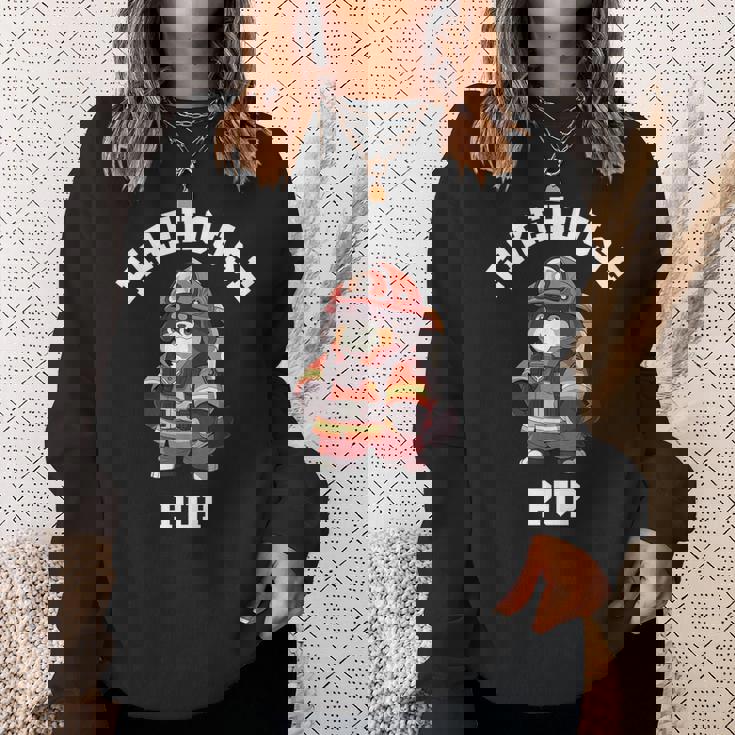 バーニーズマウンテンドッグ ファイヤーハウス パップ 面白い 消防士 スウェットシャツ 彼女への贈り物