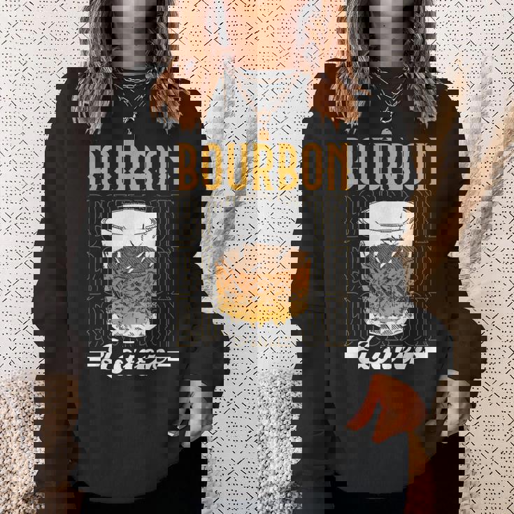 バーボンラバー 恋人 酒飲み 飲酒 ドリンク バーボン スウェットシャツ 彼女への贈り物