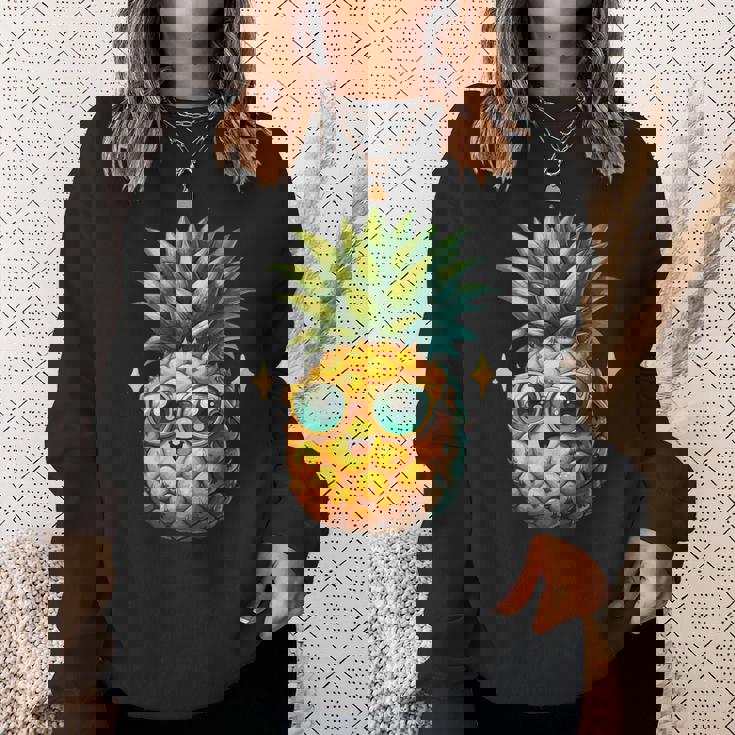 パイナップル柄 フルーツタリアン トロピカルパイナップル フルーツファン スウェットシャツ 彼女への贈り物