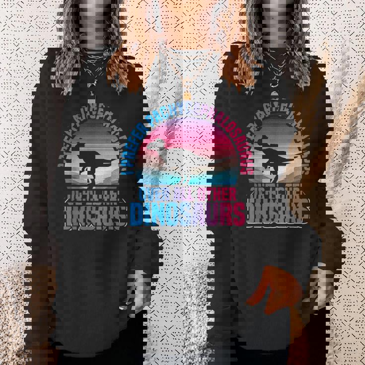 パキケファロサウルス ぬいぐるみ 恐竜 古生物学者 スウェットシャツ 彼女への贈り物